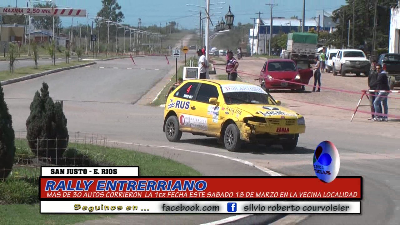 RALLY ENTRERRIANO 2017 EN SAN JUSTO ENTRE RIOS EN SU 1ER FECHA DIA SABADO 18 DE MARZO 2017