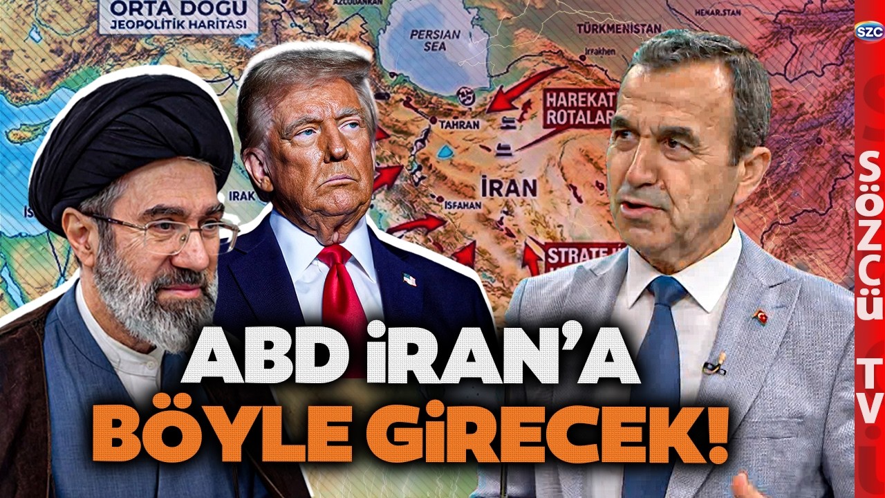 ABD İran'a B&ouml;yle Girecek! Naim Bab&uuml;roğlu Kara Harekatını Haritada Anlattı! Trump'ın Son Kozu