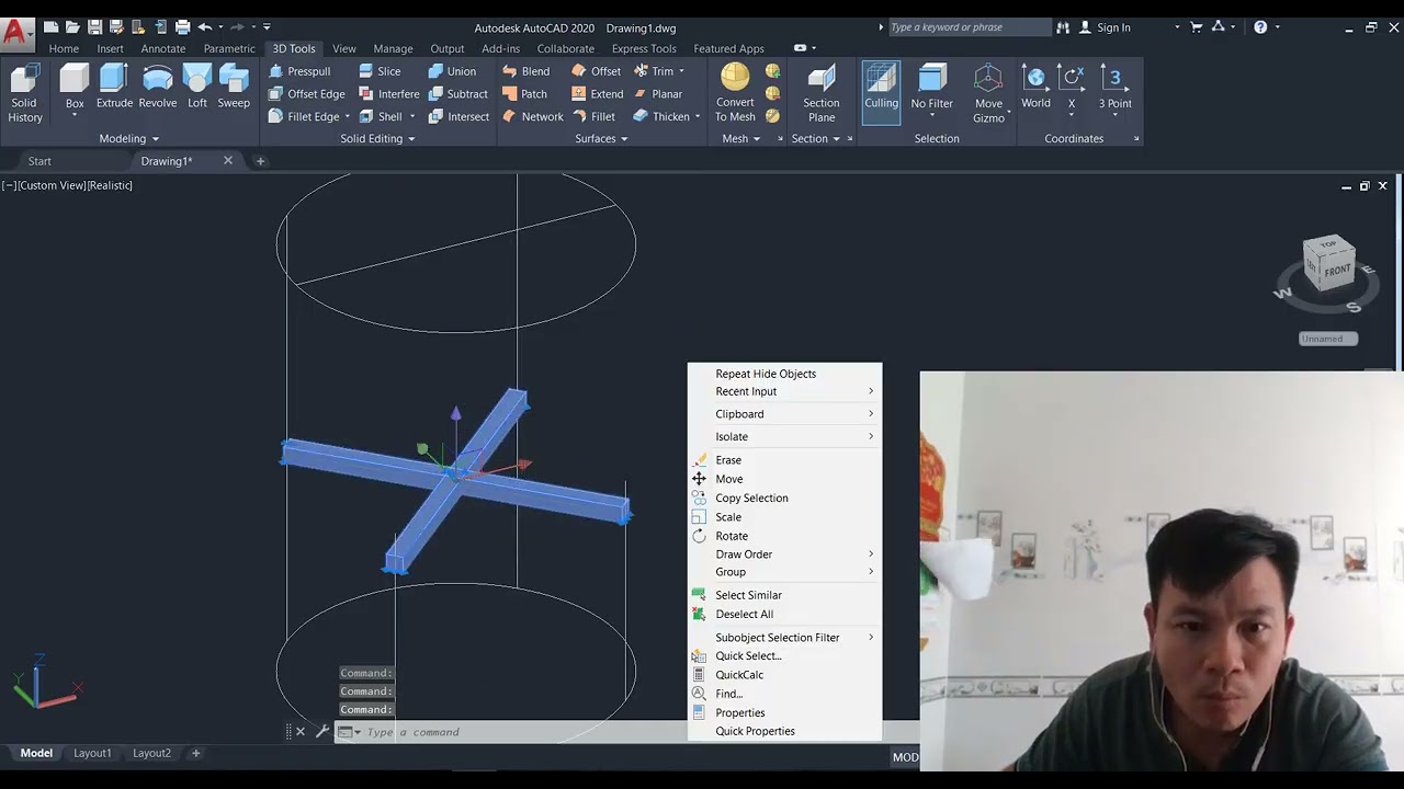 AutoCAD 3D Chair Modeling  Step-by-Step Beginner Guide PART 02