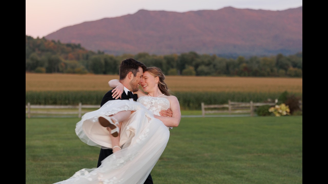 Mac & Lily | The Barn at Boyden Farm &ndash; Cambridge VT | September Wedding Film