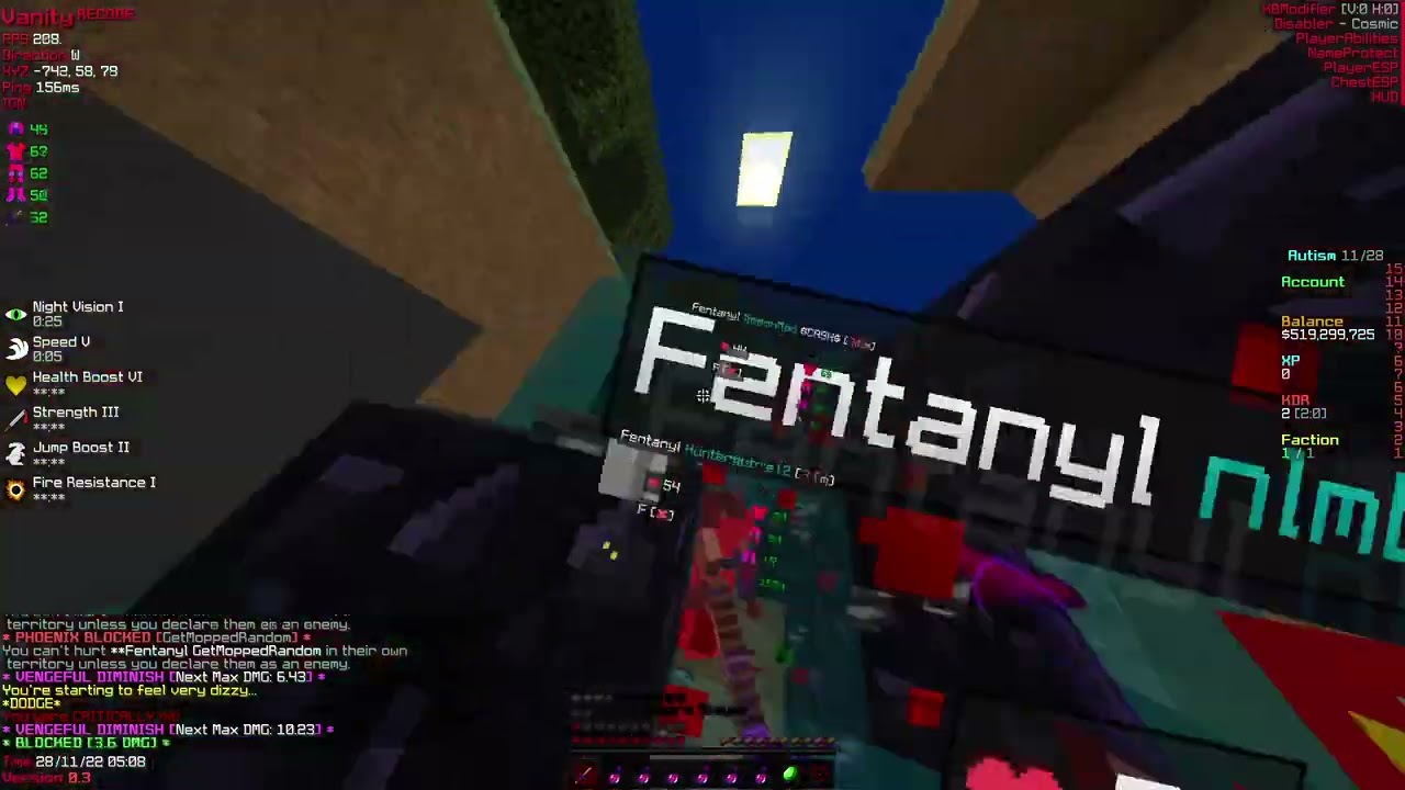 META GOD KILLS AND CRAZY ESCAPE - CosmicPvP Hacking #2 #cosmicpvp #montage #cheating