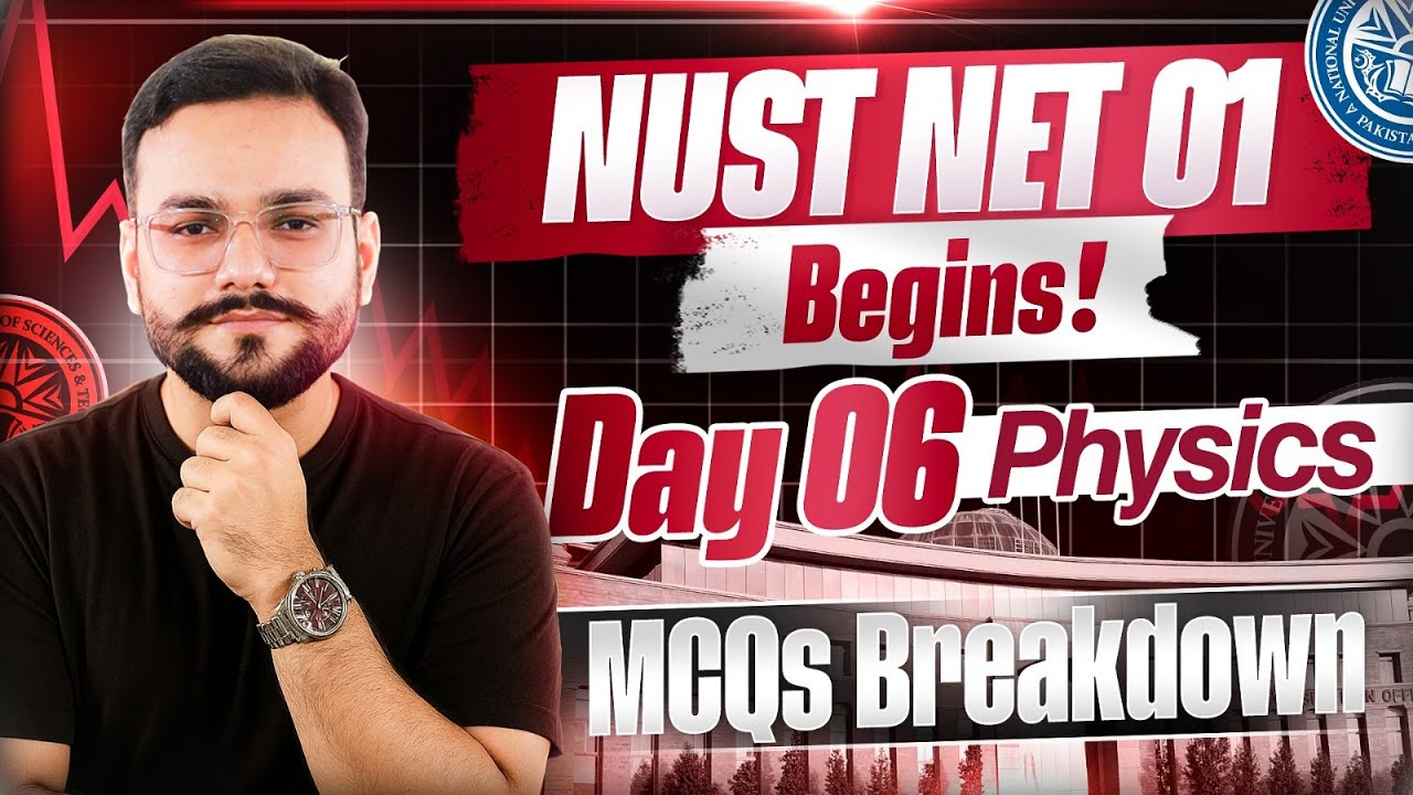 NUST NET 01 27th November Physics Solutions | NUST 27th Nov Physics  Questions | NET 01 Physics