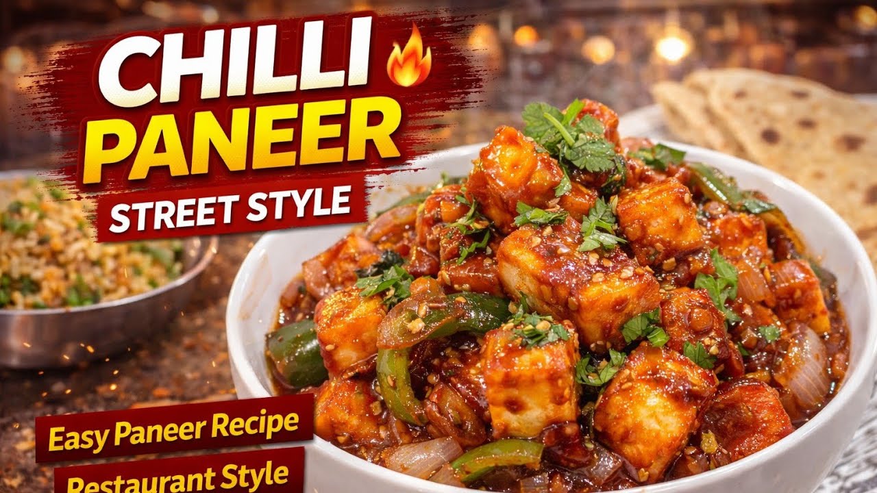 Street Style Chilli Paneer Recipe | Easy & Tasty at Home