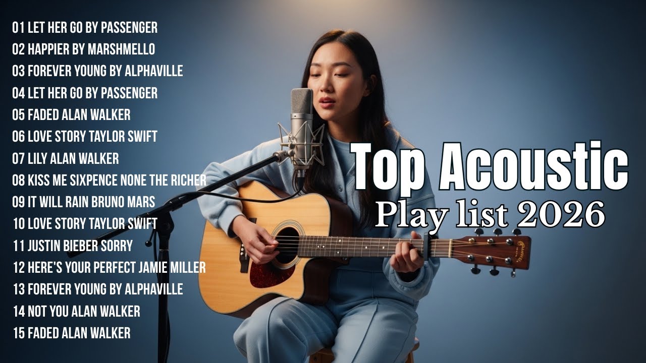 Top Acoustic Playlist 2026🎵| New English Acoustic Love Song | Viral TikTok Mix 2026