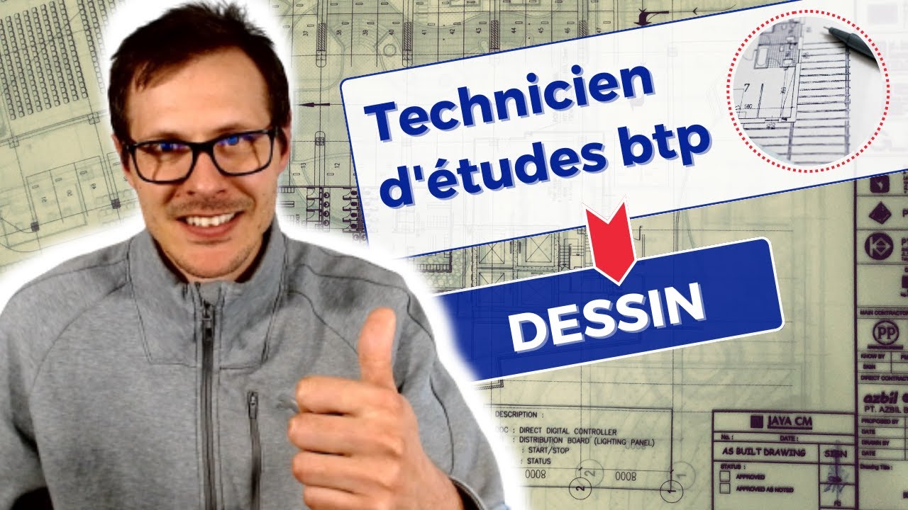 Technicien d'études du bâtiment en dessin de projet