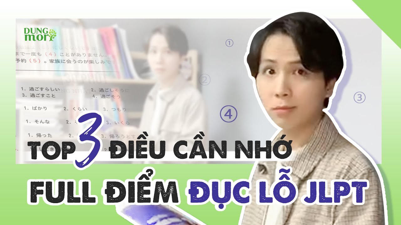 BÍ KÍP LÀM BÀI ĐỤC LỖ JLPT