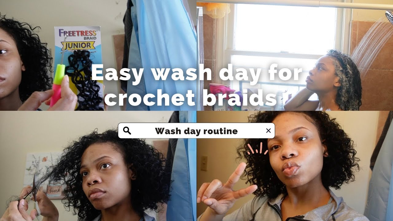 How to wash your crochet braids + maintenance and hair products #washday #crochetbraids #hairtips
