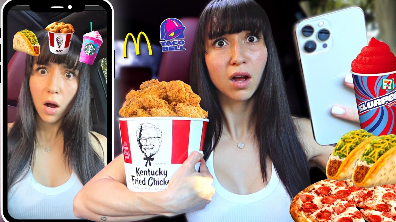 I Let FAST FOOD Filters CONTROL My Diet for 24 HOURS!