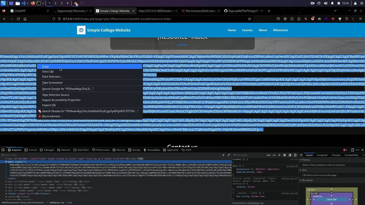 Local File Inclusion/LFI using PHP protocol & wrappers #bugbountytips