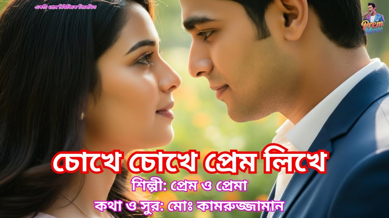 চোখে চোখে প্রেম লিখে | রোমান্টিক ডুয়েট গান | প্রেম ও প্রেমার কন্ঠে | AI মিউজিক ভিডিও | ভালোবাসার গান