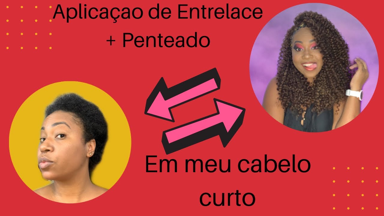 Penteado fácil + aplicação de entrelace para cabelo curto  Por: Queila itair