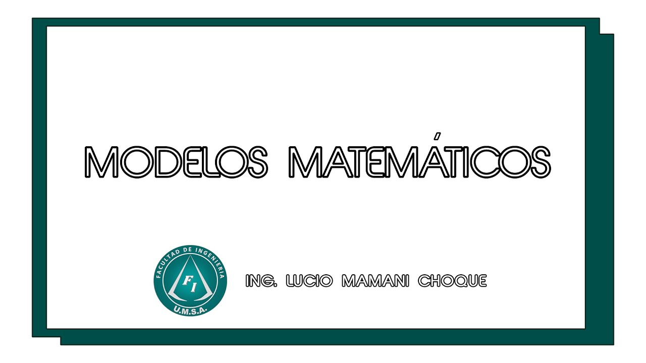 MODELOS MATEMÁTICOS - LUCIO ELÉCTRICO