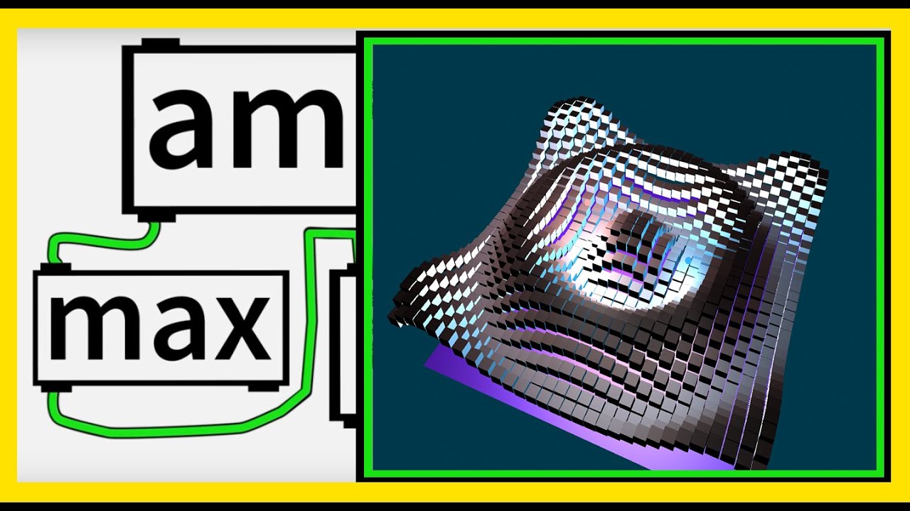 OpenGL in Max 07 - Waves Motion with jit.gl.multiple e JIT.GEN