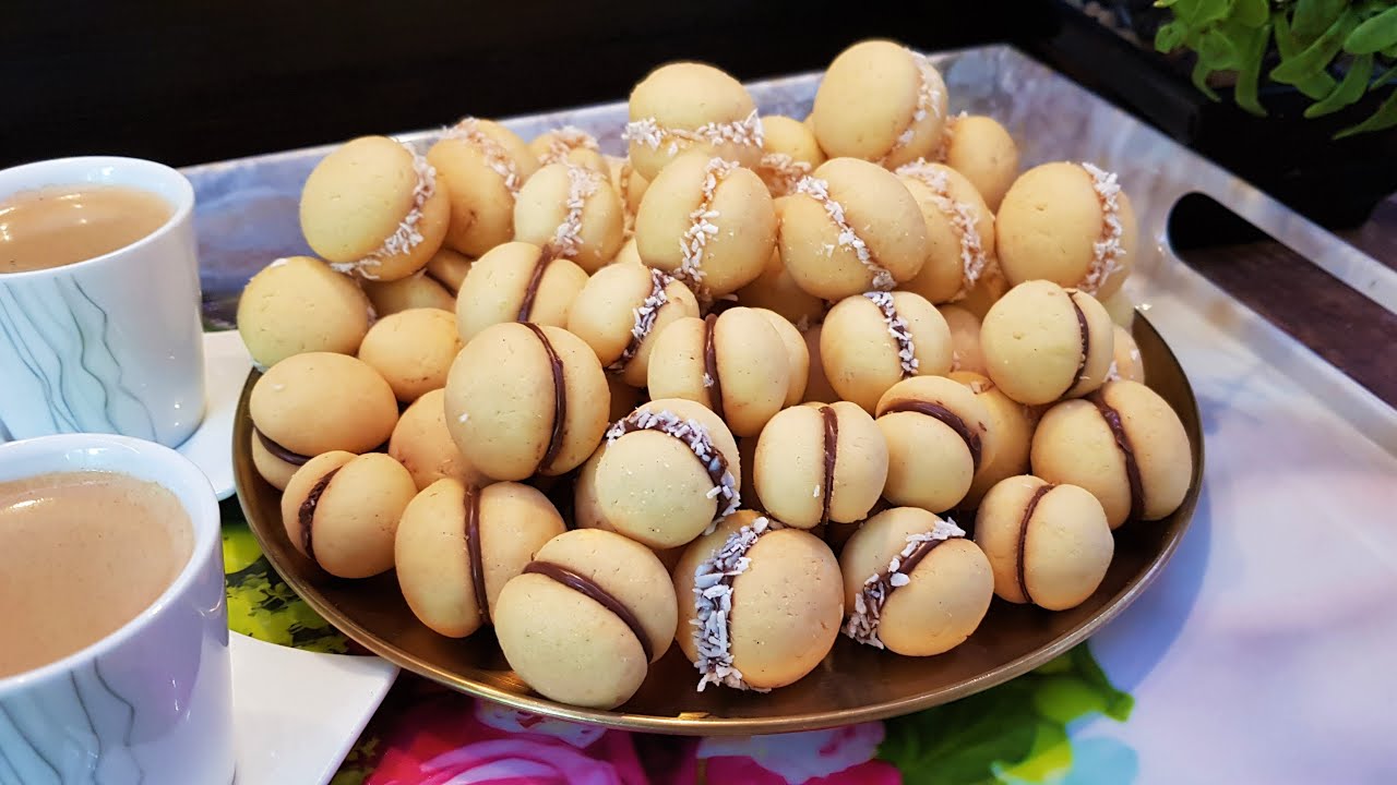 حلويات العيد بسكوت اللانكشير هش وبدووب بالتم