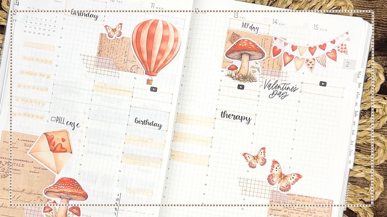 Vintage Valentine’s Week Plan With Me | Sterling Ink Planner