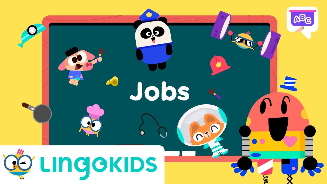 Learn About Jobs 🧑&zwj;🎨🧑&zwj;🚒🧑&zwj;🏫 | VOCABULARY FOR KIDS | Lingokids