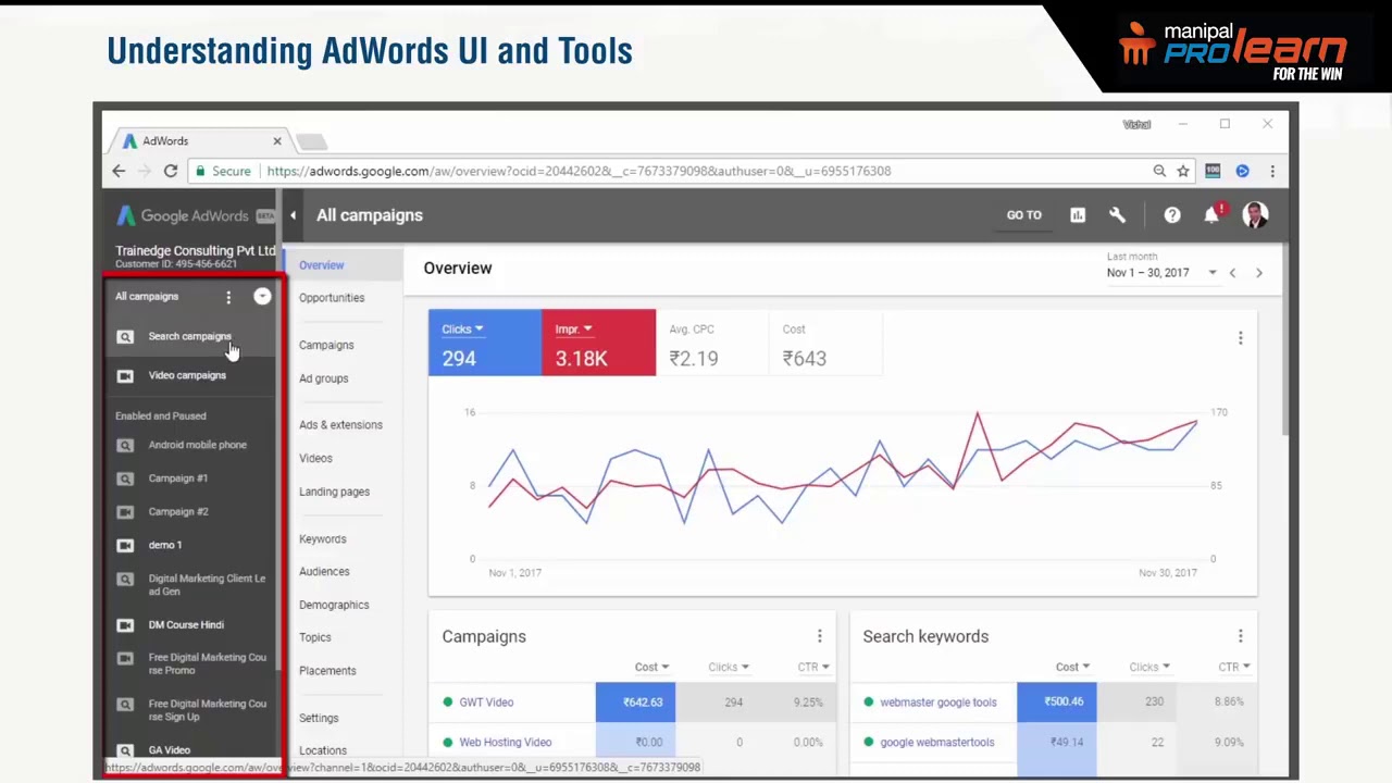 Google Adwords Interface and Tools   Google Adwords 2019   Google Adwords Tutorial