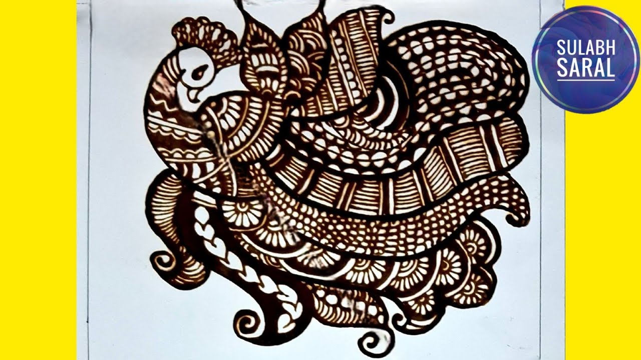 Viral Peacock Mandala Henna | Trending Mehndi Art