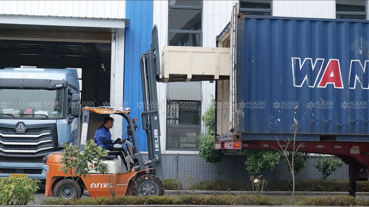 HUAXIN FOUNTAIN | Dancing Fountain Equipment Shipment to Riyadh | Project Update