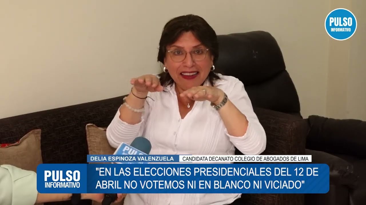 DELIA ESPINOZA, CANDIDATA AL DECANATO DEL COLEGIO DE ABOGADOS DE LIMA. ELECCIONES SON ESTE SÁBADO
