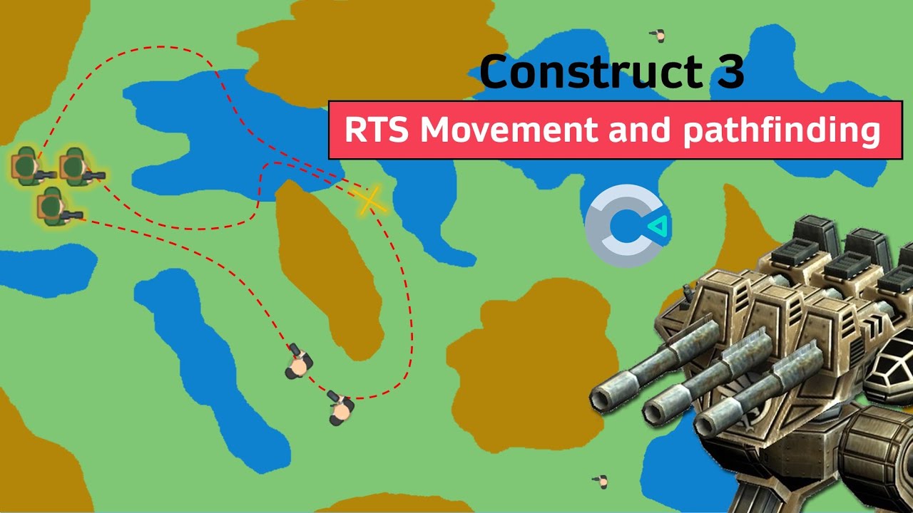 Construct 3: RTS style pathfinding and movement