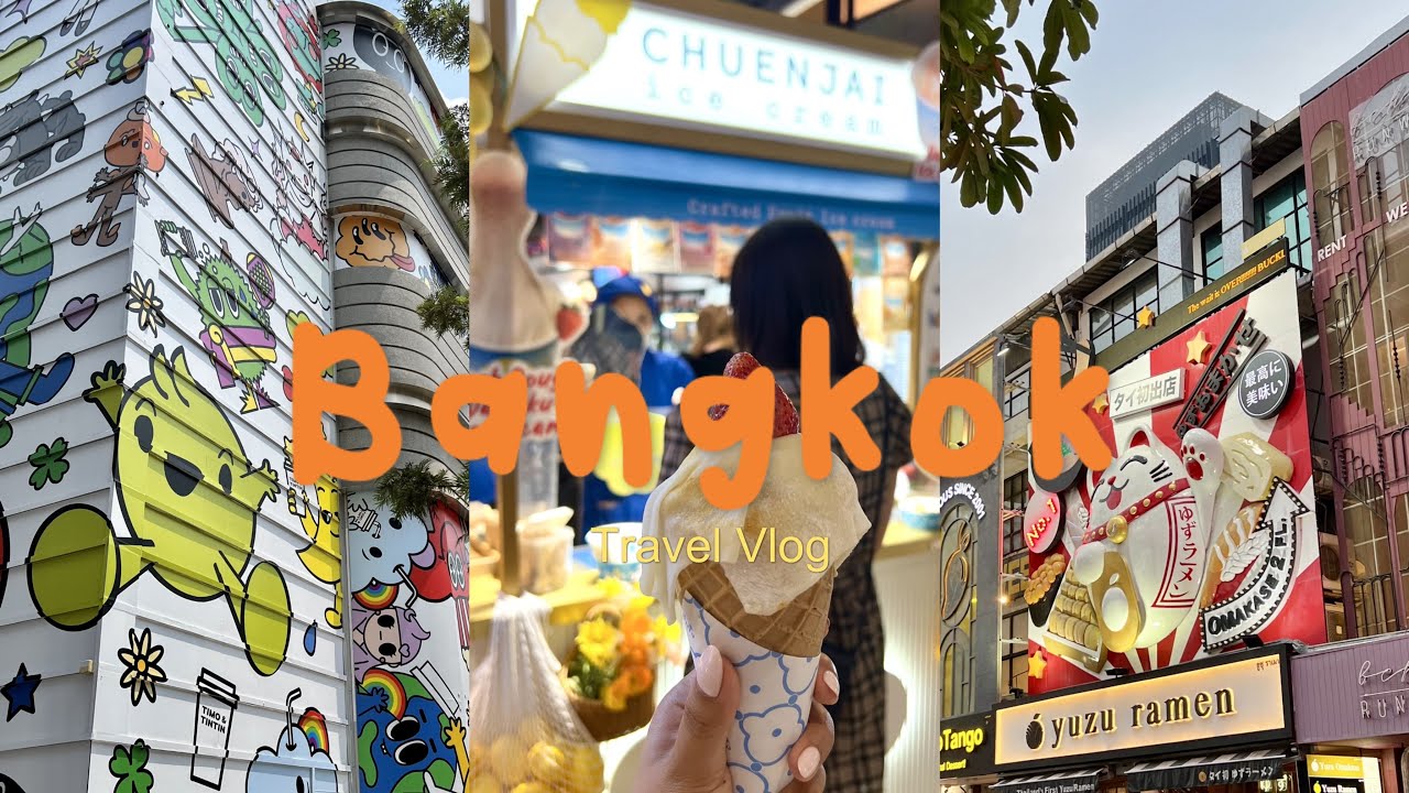 Bangkok Thailand Travel Vlog فلوق سفرة بانكوك 🌃🍜food tour| shopping | siam/city exploring