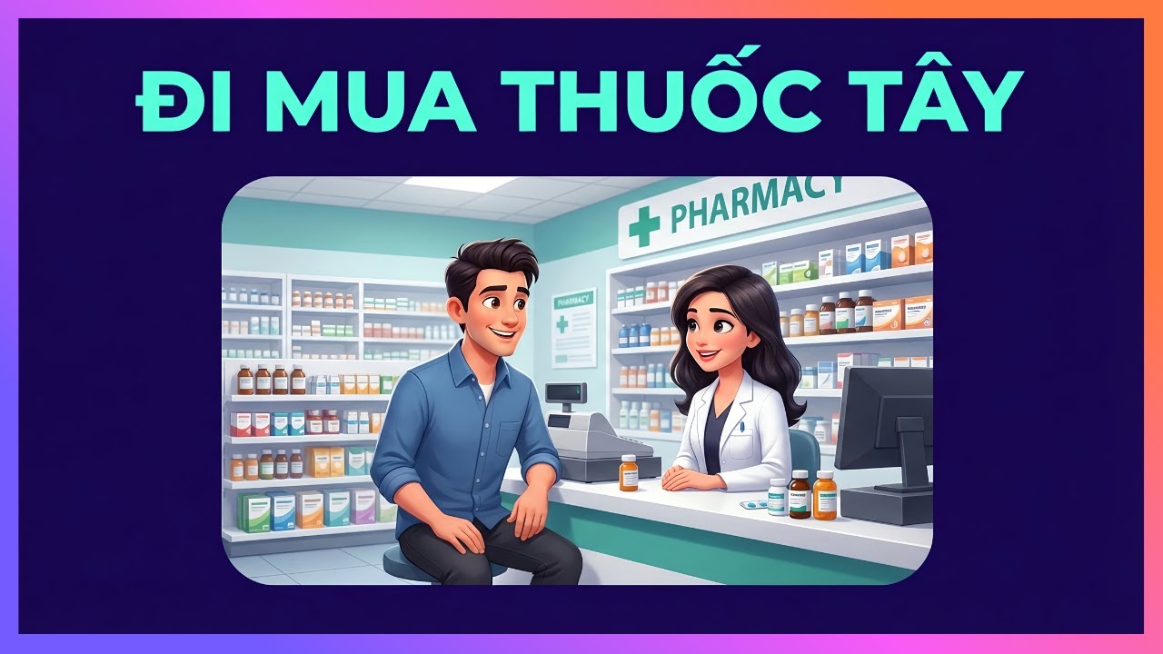 Học Tiếng Anh | Luyện Nói Tiếng Anh Chuẩn Giọng Mỹ | Đi Mua Thuốc Tây