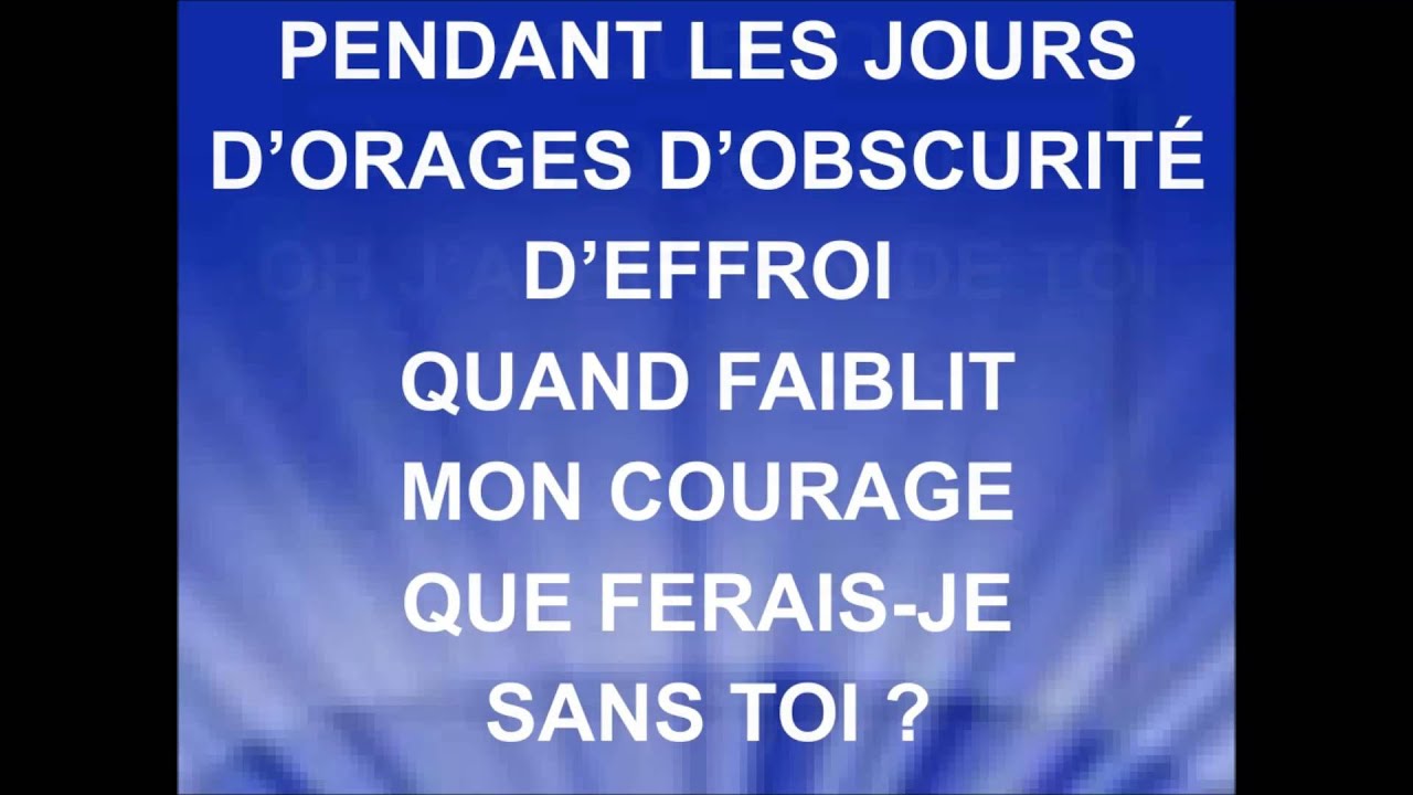 J'AI SOIF DE TA PRÉSENCE -