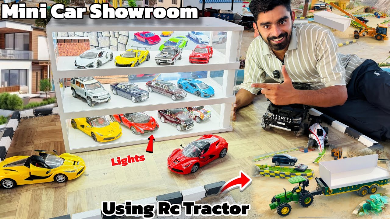 Making a Car showroom using Rc Tractors || construction using Rc Tractor 🔥 @Aakash946 