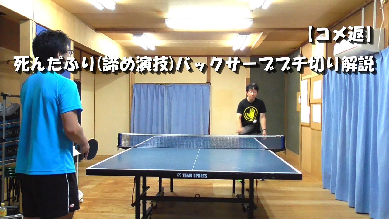 【コメ返】死んだふりバックサーブのブチ切り解説 #卓球 #tabletennis #pingpong  #backservice #バックサーブ #サーブ #service