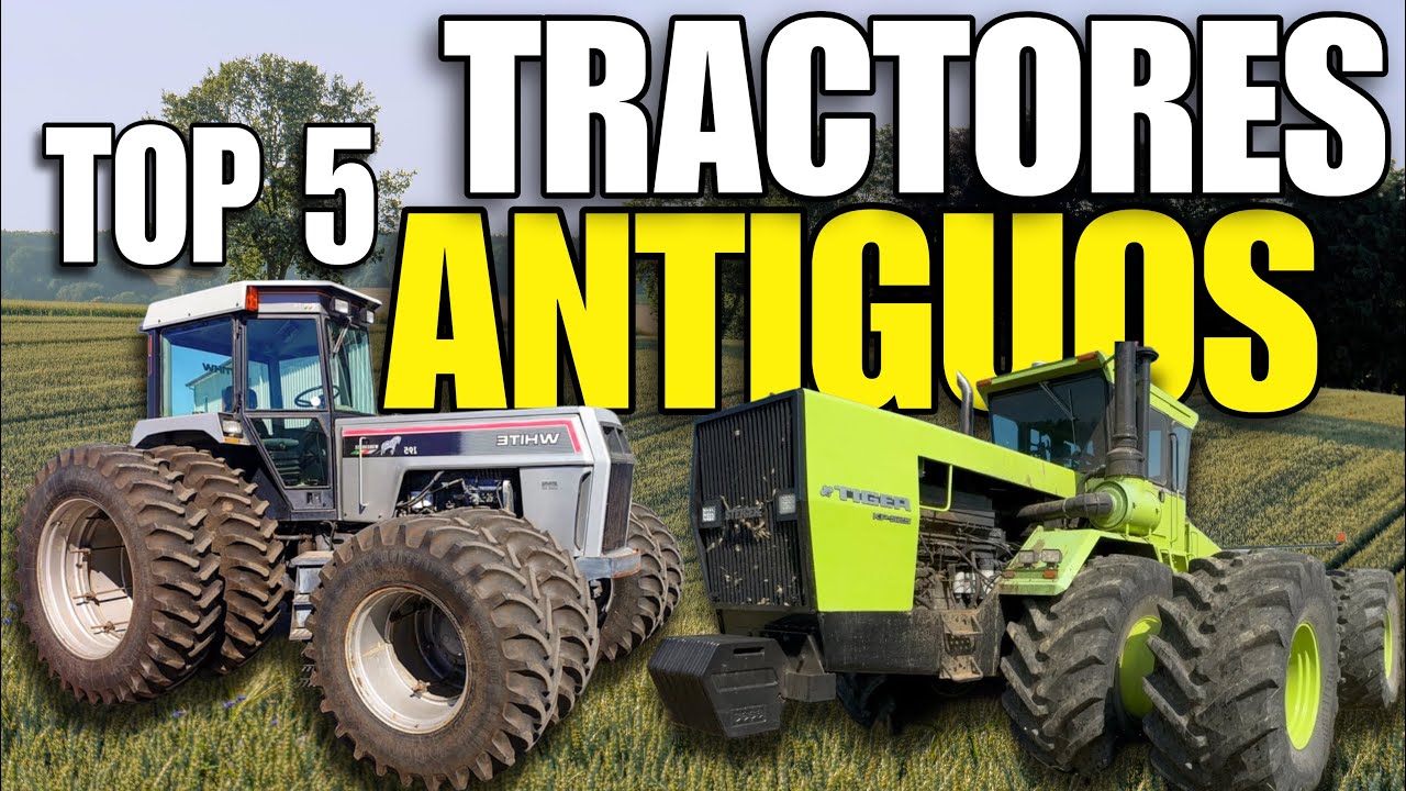 TOP 5 TRACTORES ANTIGUOS CON MOTORES GIGANTES 🚜⚙️ POTENCIA SALVAJE QUE ASUSTA