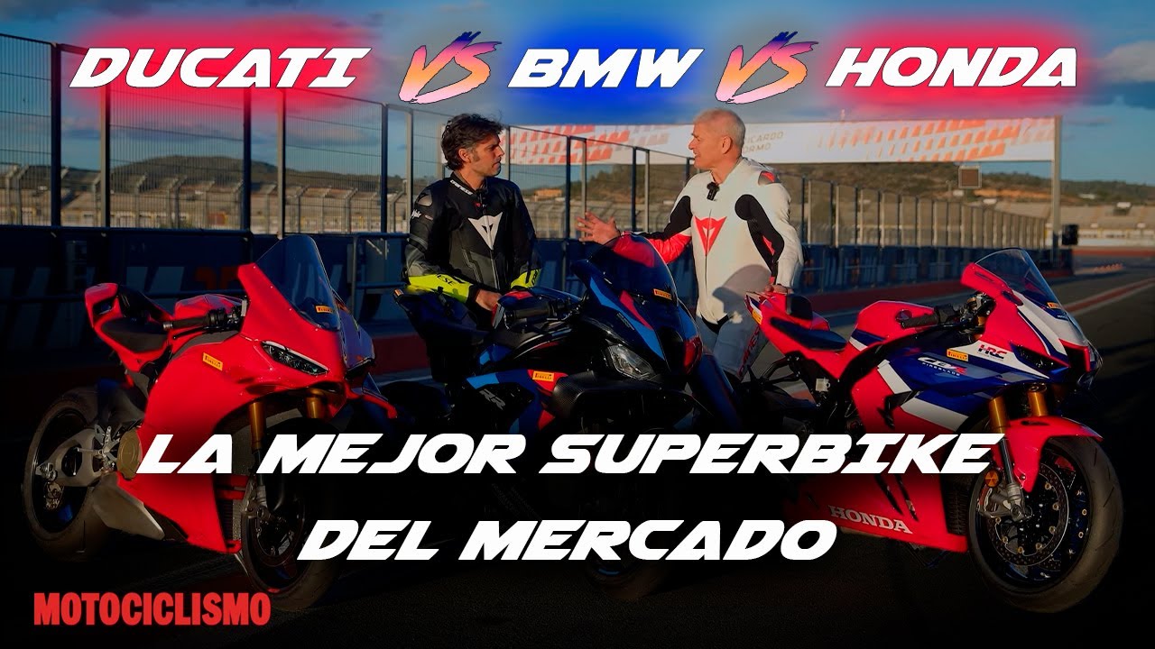 ¿Cuál es la mejor Superbike de 2025? BMW M 1000 RR vs Ducati Panigale V4S vs Honda CBR1000RR-R SP