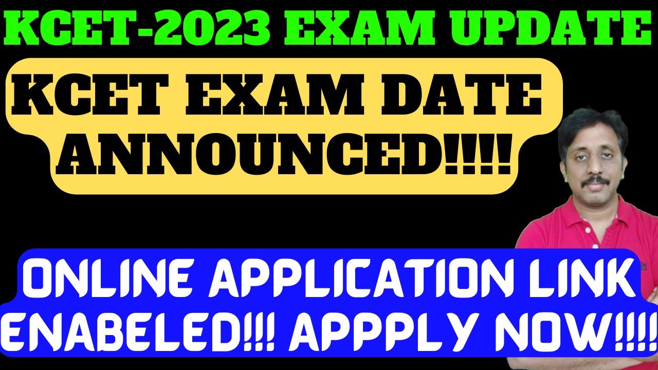 KCET 2023 ONLINE Application Link Open!!! |KCET 2023 Exam Date Announced  |02-03-23 |#nammvtu
