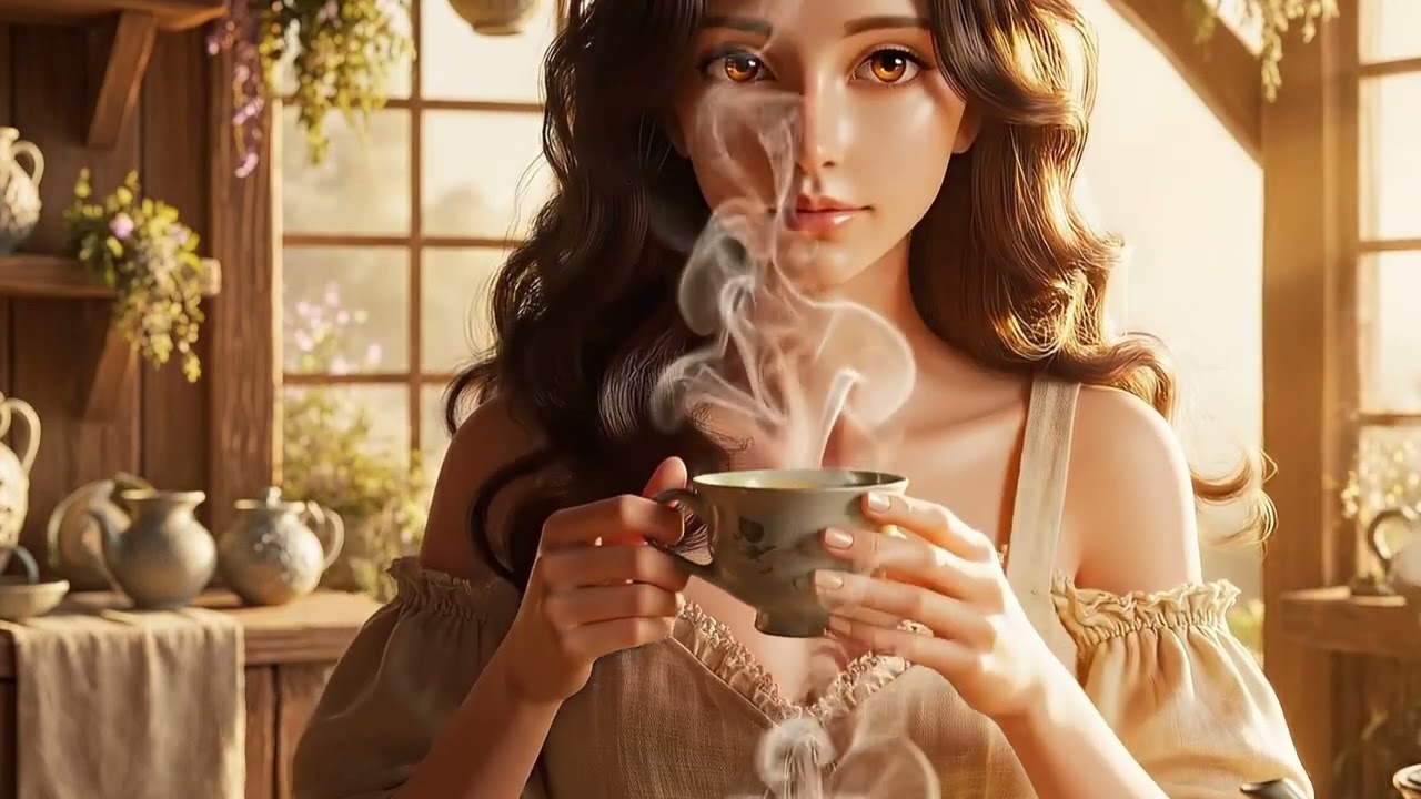 Cozy Fantasy Kitchen Sounds at Sunrise | Relaxing ASMR Ambience #asmr #cozy 