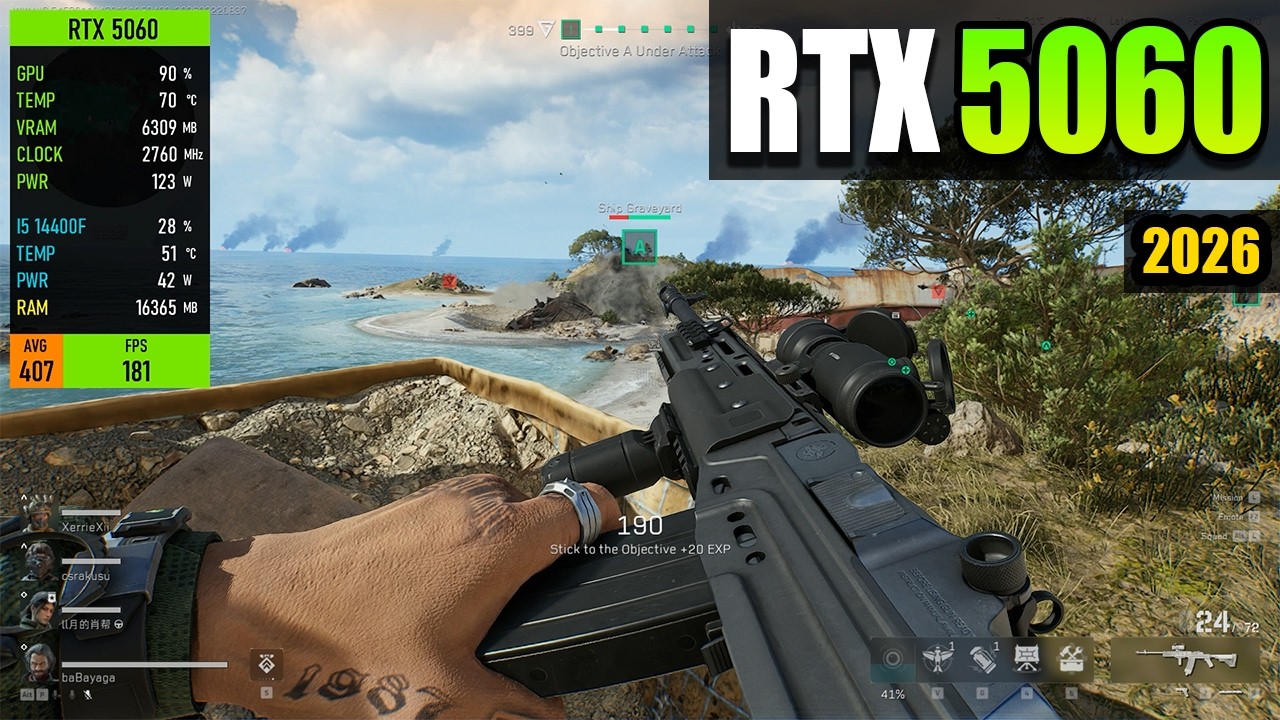 Delta Force | RTX 5060 | Ultimate + DLSS Quality | 1080p (2026)