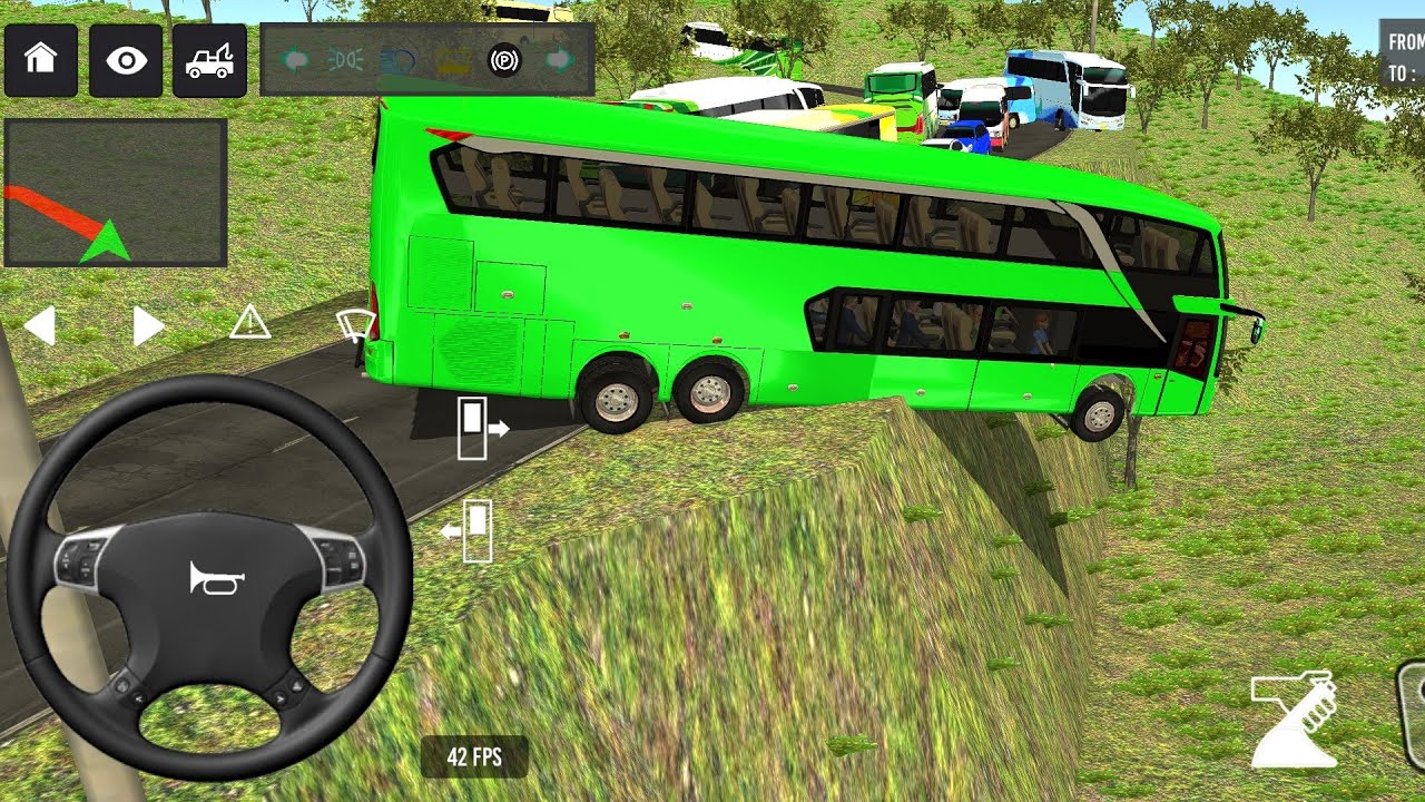 Euro Bus Driving Game Public Transportation 2024 -  Indonesia Bus Simulator Android Gameplay #1890