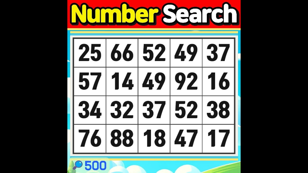 Number Search #500 You have to fall to learn how to walk.【Match | brain game | puzzle 】
