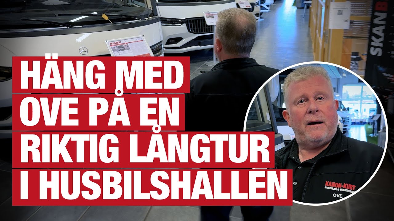 Häng med Ove på en riktig långtur i husbilshallen