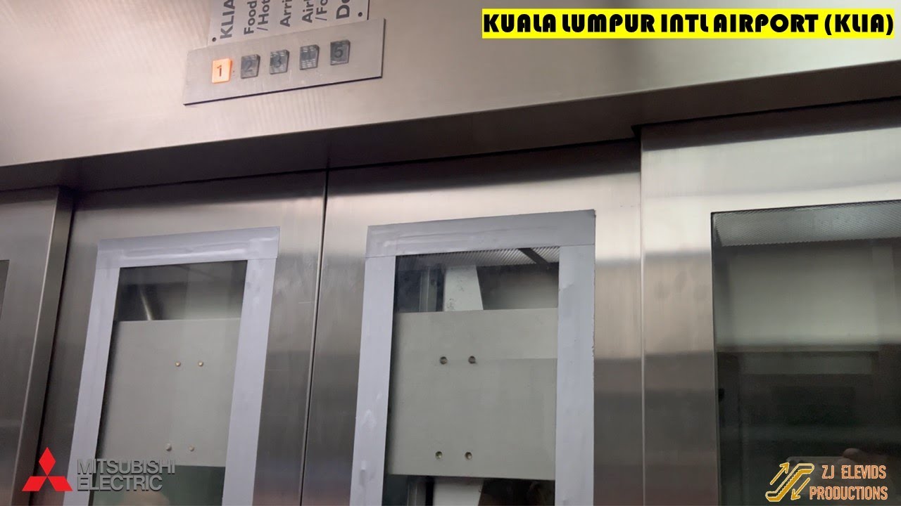 Mitsubishi Elevator at Kuala Lumpur International Airport (KLIA), Selangor, Malaysia. (Lift E & F)