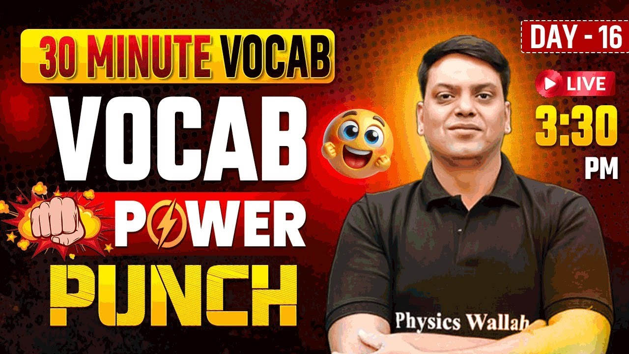 The Vocab Show | SSC Exams Vocab, Grammar, Reading, Pronunciation | Class - 17 | Vivek Tripathi sir