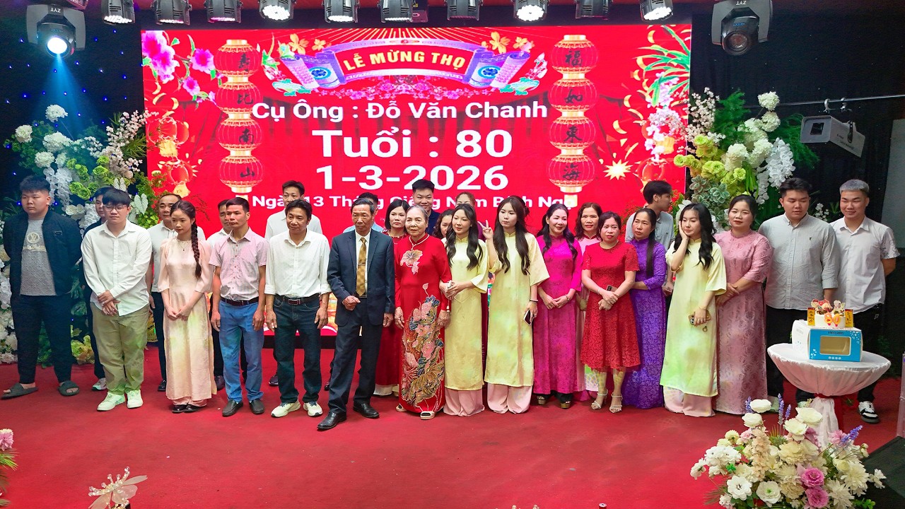 Lễ mừng thọ ông Đỗ Văn Chanh tuổi 80 4K