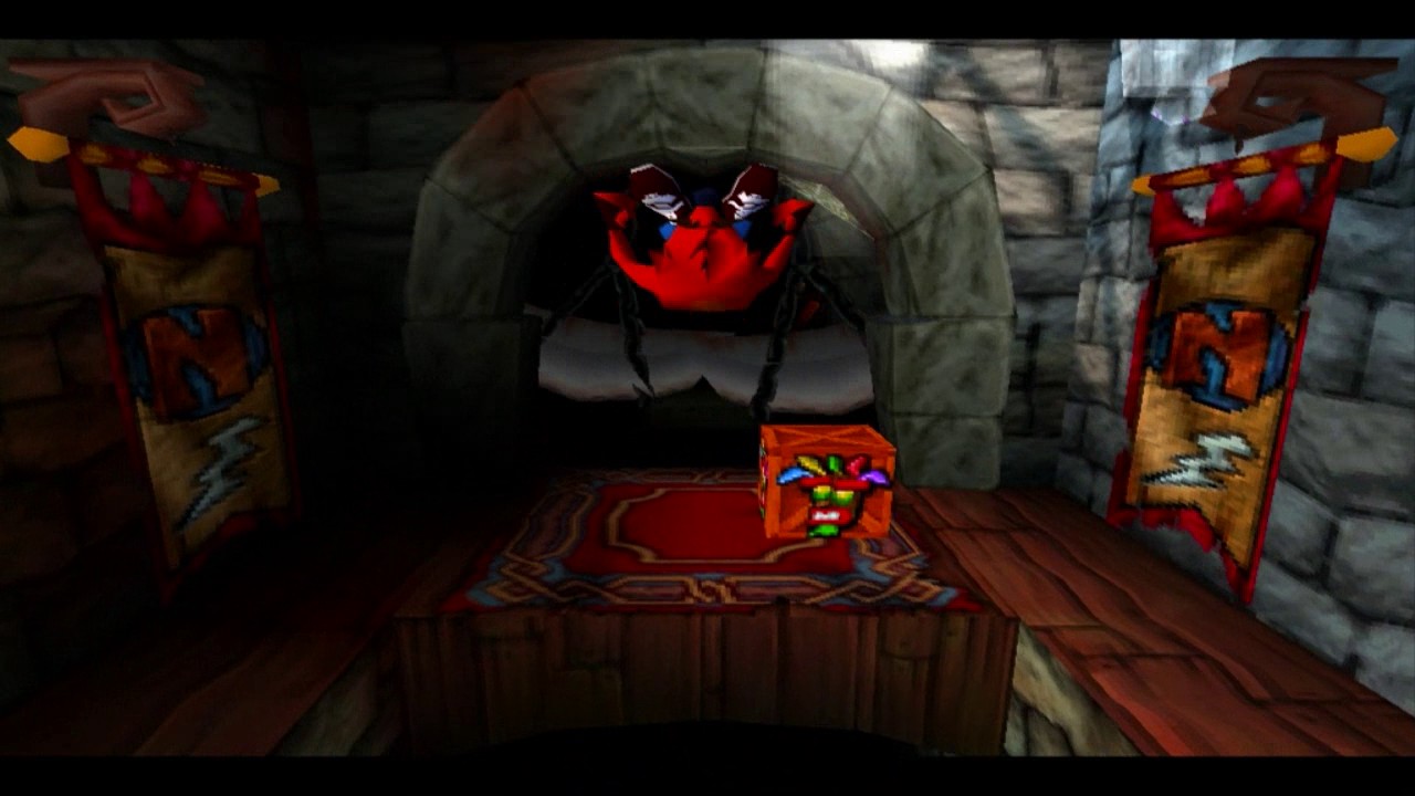 Crash Bandicoot (PS1) - Secret Stage 2 - Fumbling In The Dark (100%)