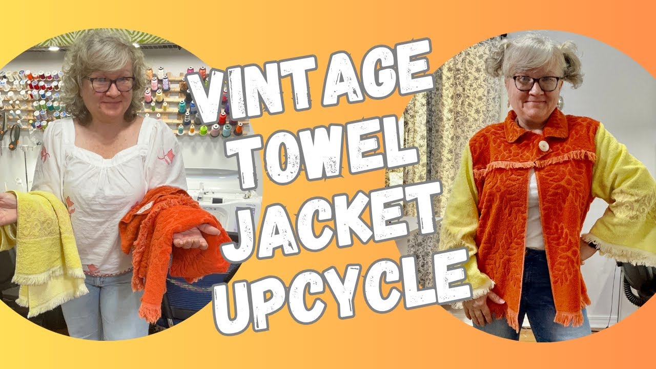 Towel Jacket Vintage Upcycle