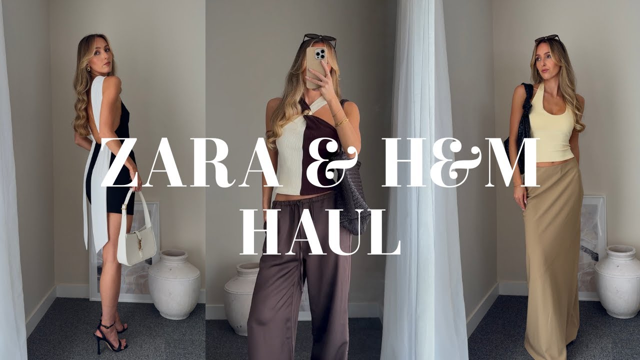 NEW IN ZARA & H&M HAUL | SUMMER STAPLES | 2025