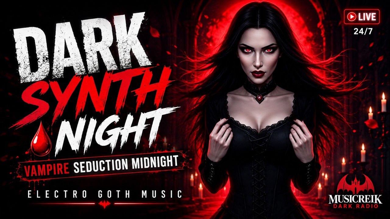Dark Synth Night 🩸Vampire Seduction Midnight | Electro Goth Music