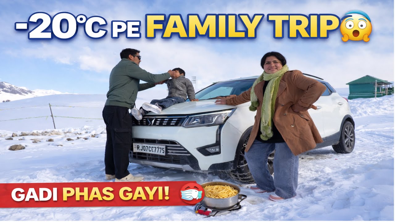 Srinagar to Rajdhan top (Gurez Valley): Itni thand ki gadi start nahi hui! 🥶 | Razdan Pass