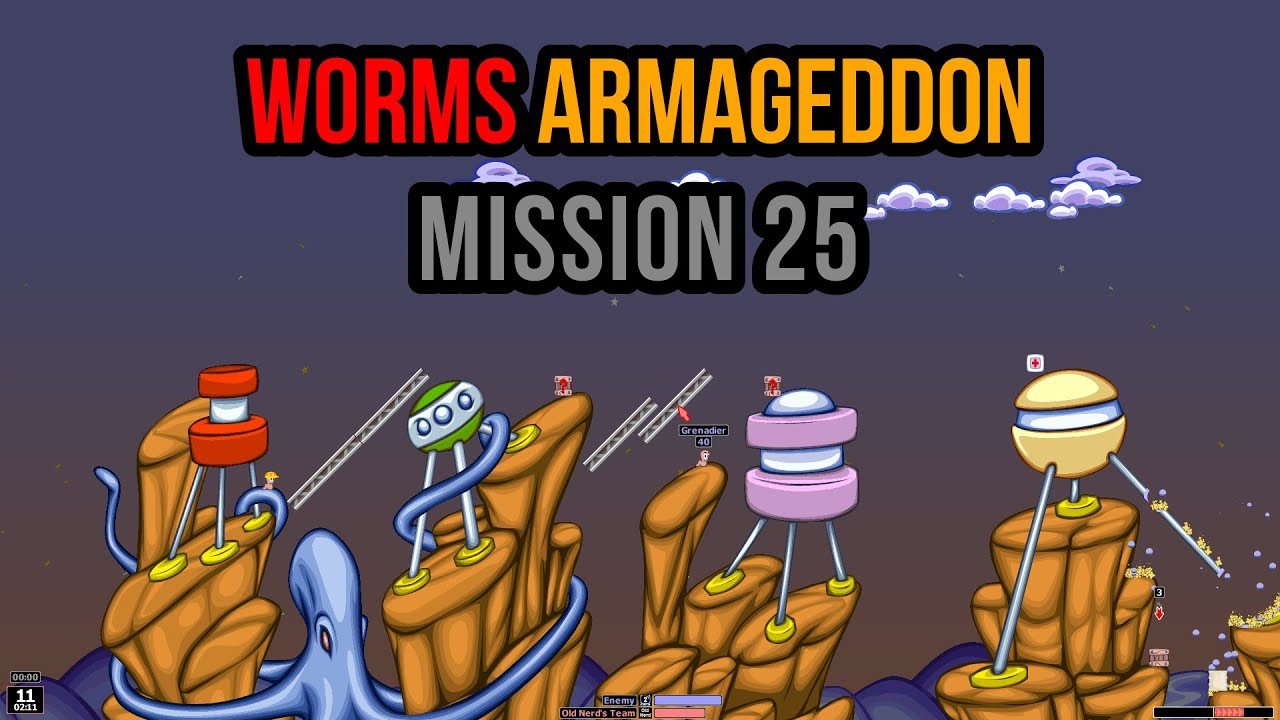 Worms Armageddon | Mission 25 - Mars Star.