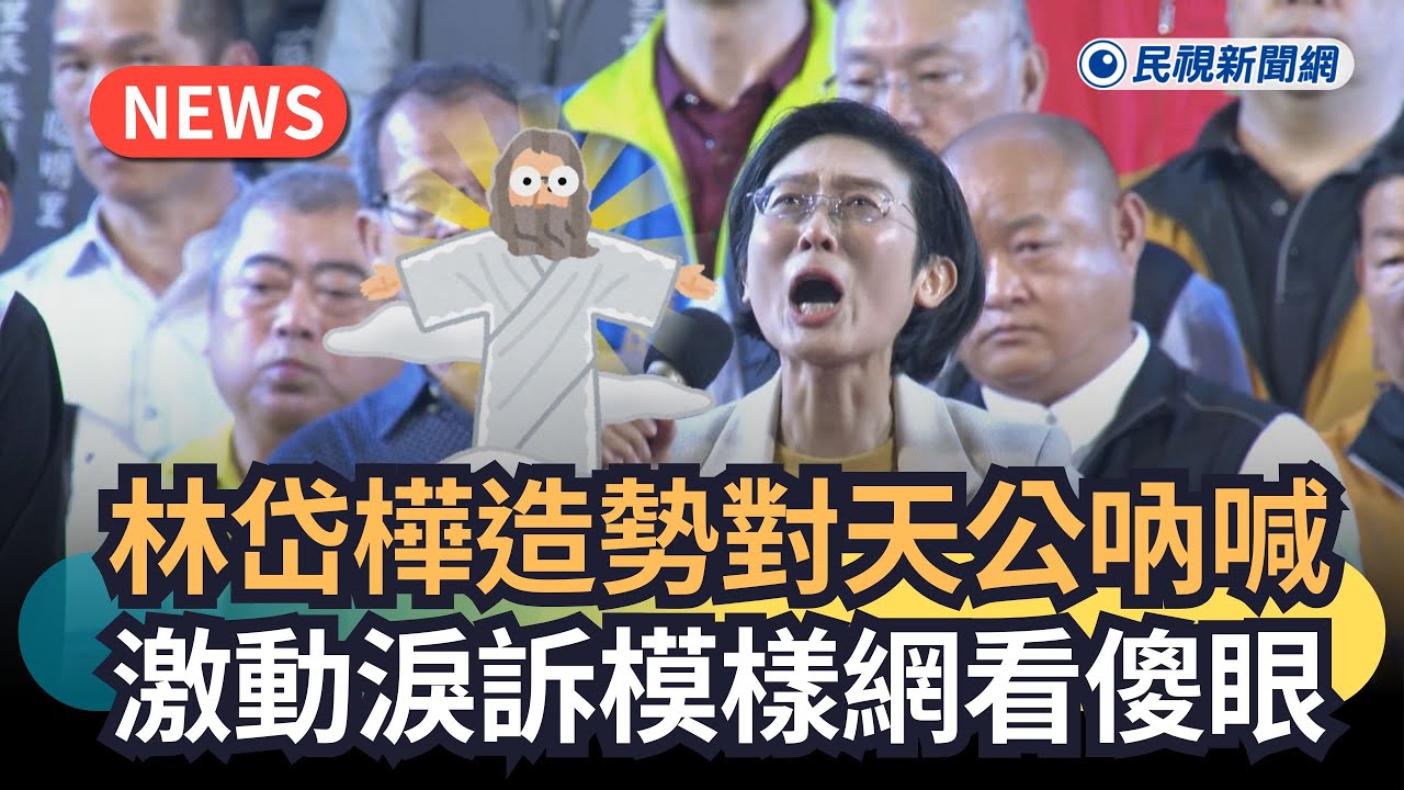 發燒新聞／林岱樺造勢對天公吶喊　激動淚訴模樣網看傻眼｜民視新聞｜