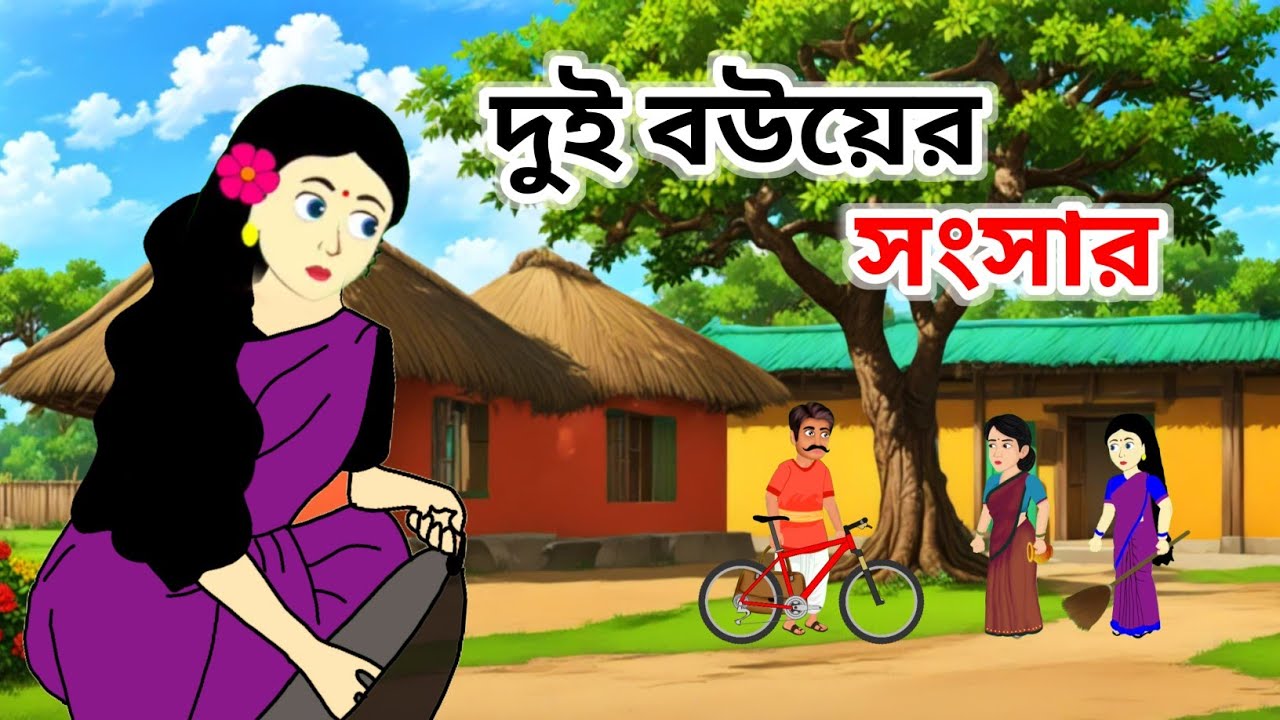 দুই বউয়ের সংসার।। শশুরবাড়ির ভালো মন্দ।। Bangali moral stories ll Thakumarjhuli cartoon 
