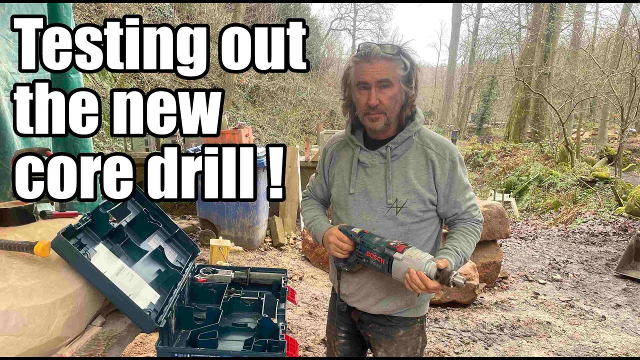 Testing out the new core drill